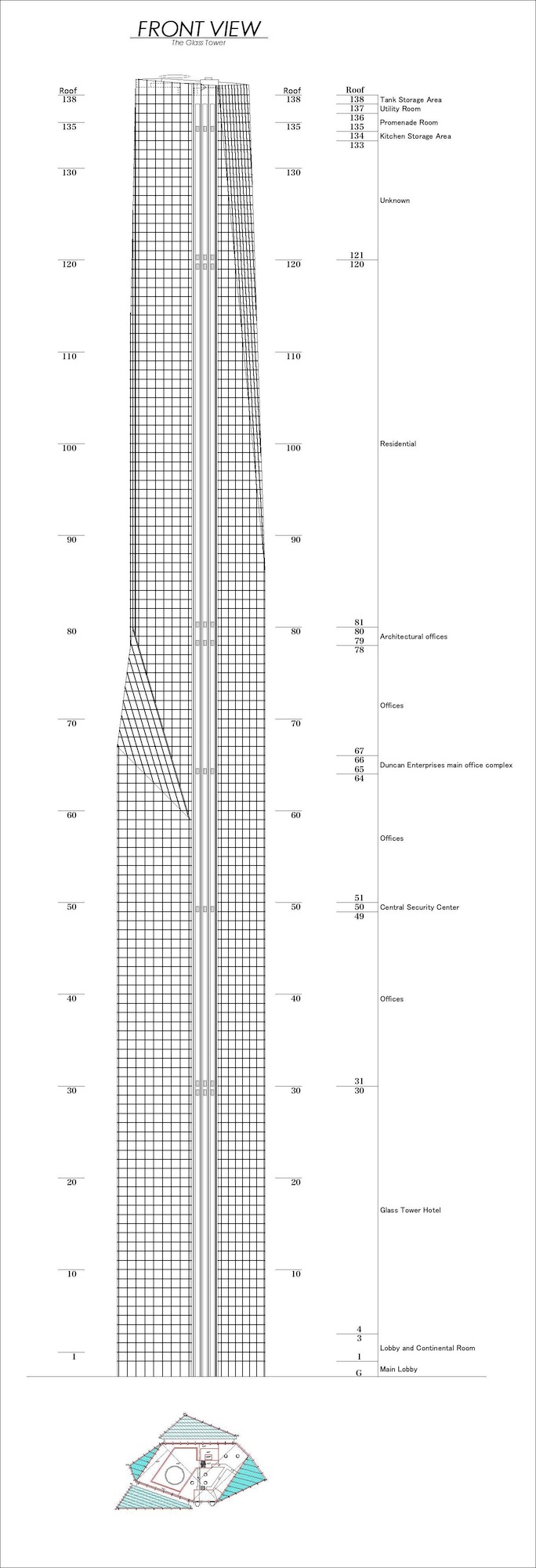 Glass Tower - Plan